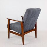 Vintage Black Club Armchair, 1970s