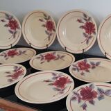 11 Flat plates flower Moulin des Loups and hamage