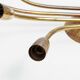 Sputnik chandelier 6 arm brass hammered 1950 s