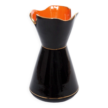 Black Vallauris vase