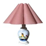 Lampe delf en porcelaine