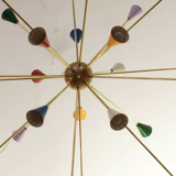Sputnik multicolored chandelier