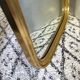 Vintage wall mirror with gold rim