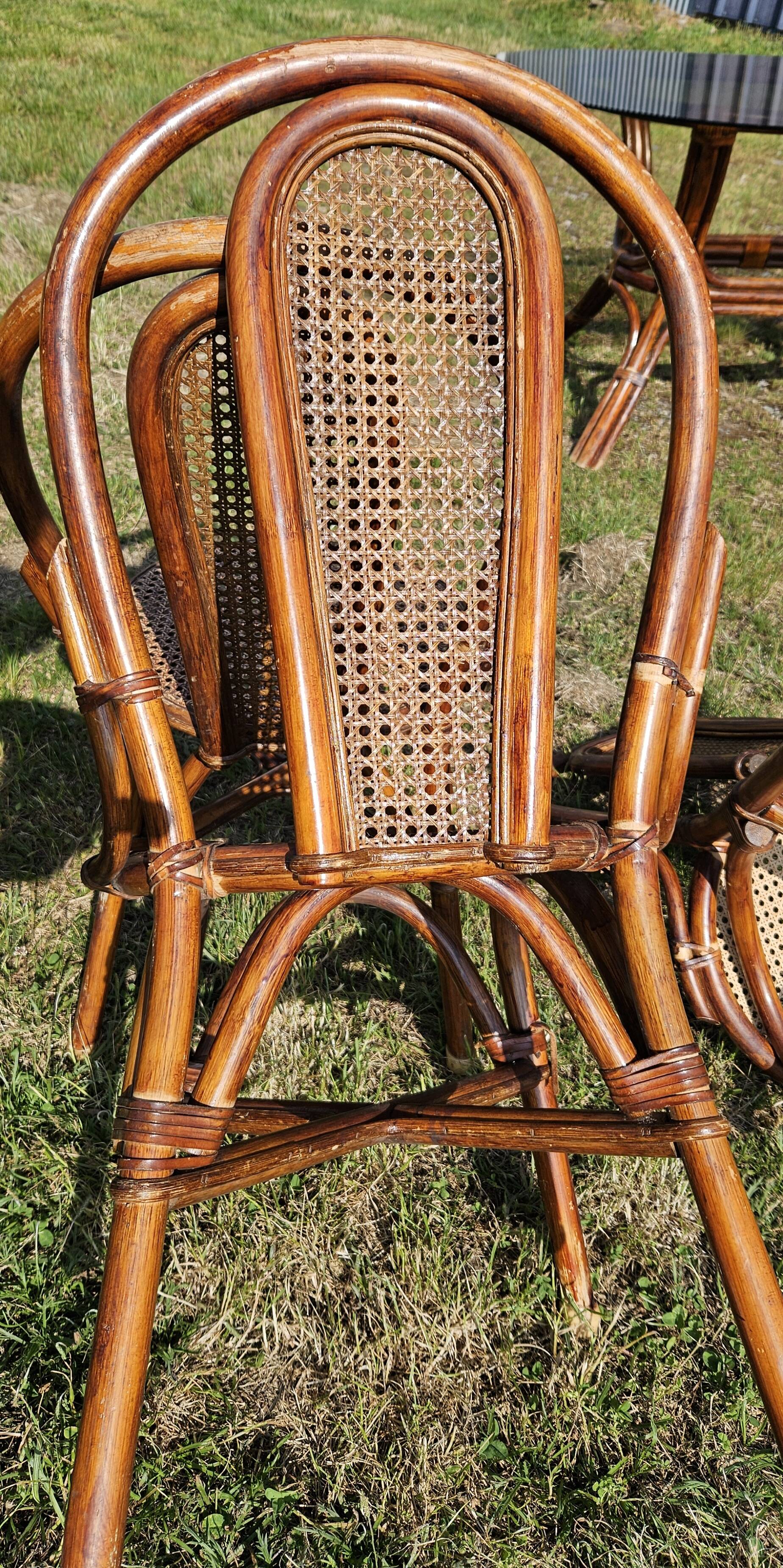 Vintage Rattan and Cane Dining Room