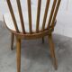 Pair of Baumann Menuet chairs, Honey patina, White skai seat