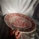 Villleroy & Boch Burgenland grand plat de service/gâteau rouge