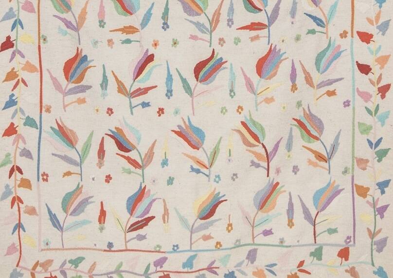 Kilim afghan brode suzani 232 x 169 cm