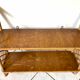 Rattan & oak vintage wall shelf 60's Louis Sognot