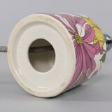 Surrey Ceramics – Vintage 1970s British Pottery Flower Table Lamp