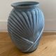 Vase  art déco en verre gris Anchor Hocking