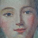 Portrait of Madame de Pompadour as Diana after Nattier painting HST