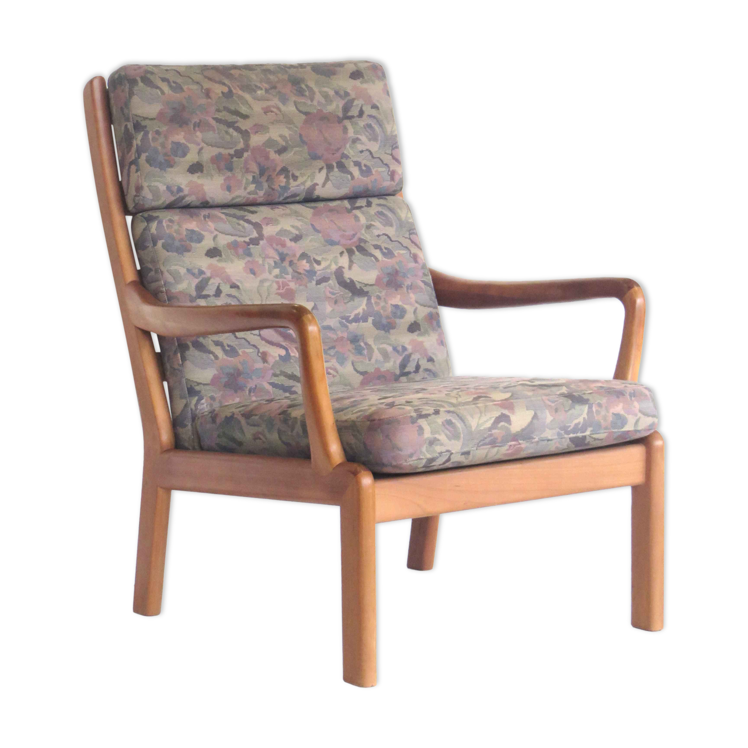 Danish design vintage armchair by L. Olsen & Son made in the 1960s