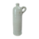 Antique beige glazed stoneware bottle from the 19th century, with a handle, vintage decor.
