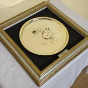 Silver-plated plate – Screen printing – Numbered edition 816/1500