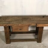 Old workbench in raw solid oak 1920