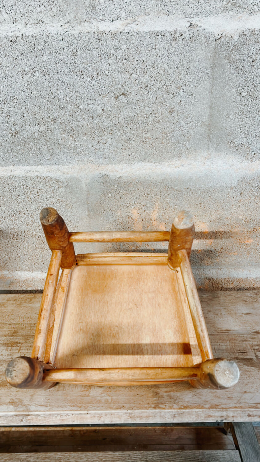 Vintage child brutalist chair