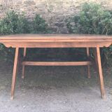Vintage table from the Reconstruction period of Rene Gabriel in beech.