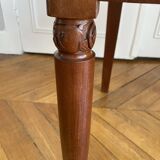 Vintage - 1930s chair with marquetry - Art Deco style - Renovated