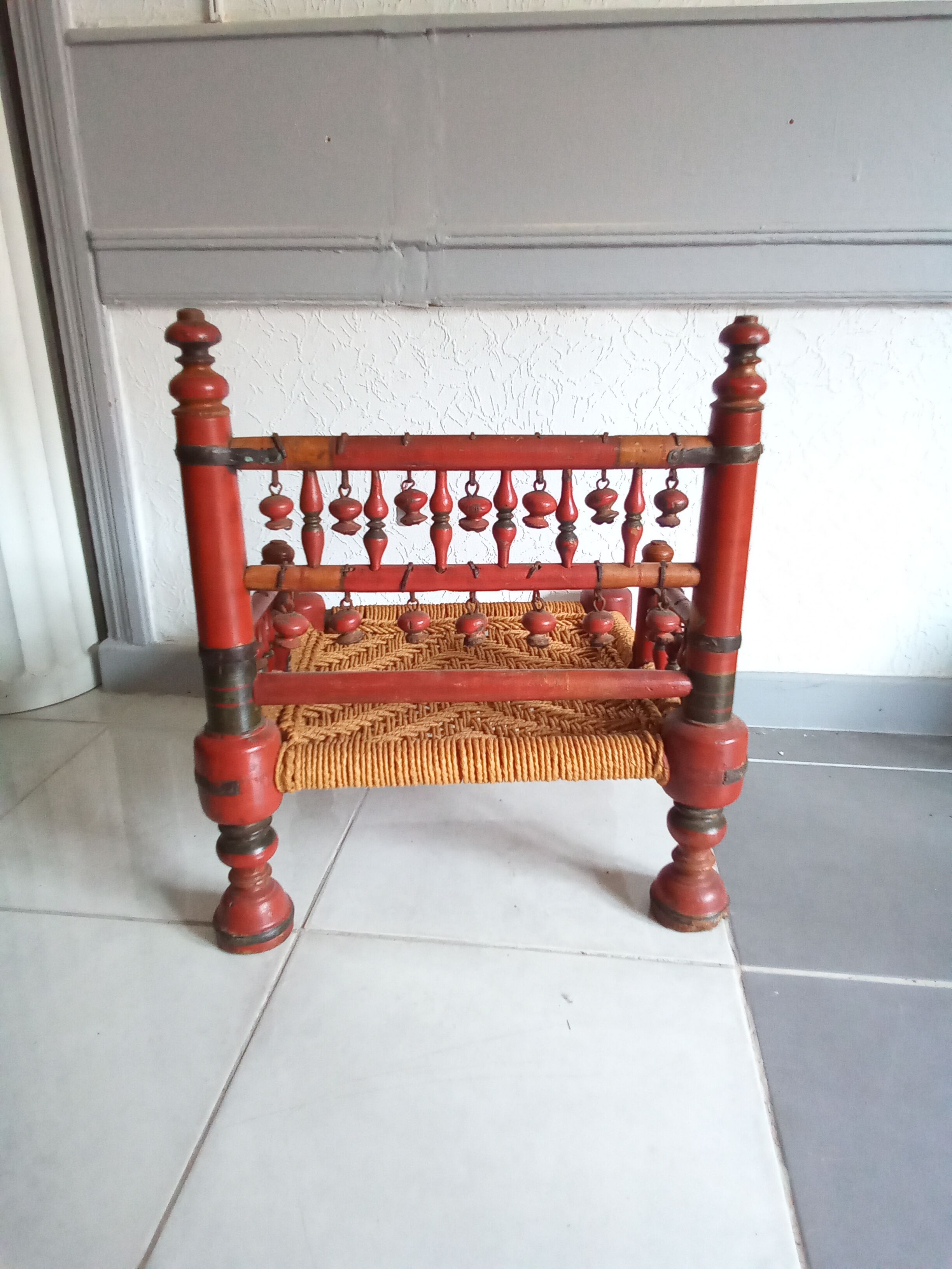 Traditional Indian low chair