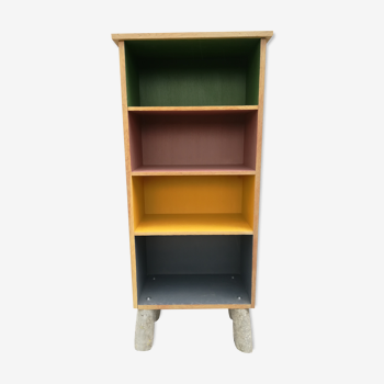 Colorful solid wood shelf