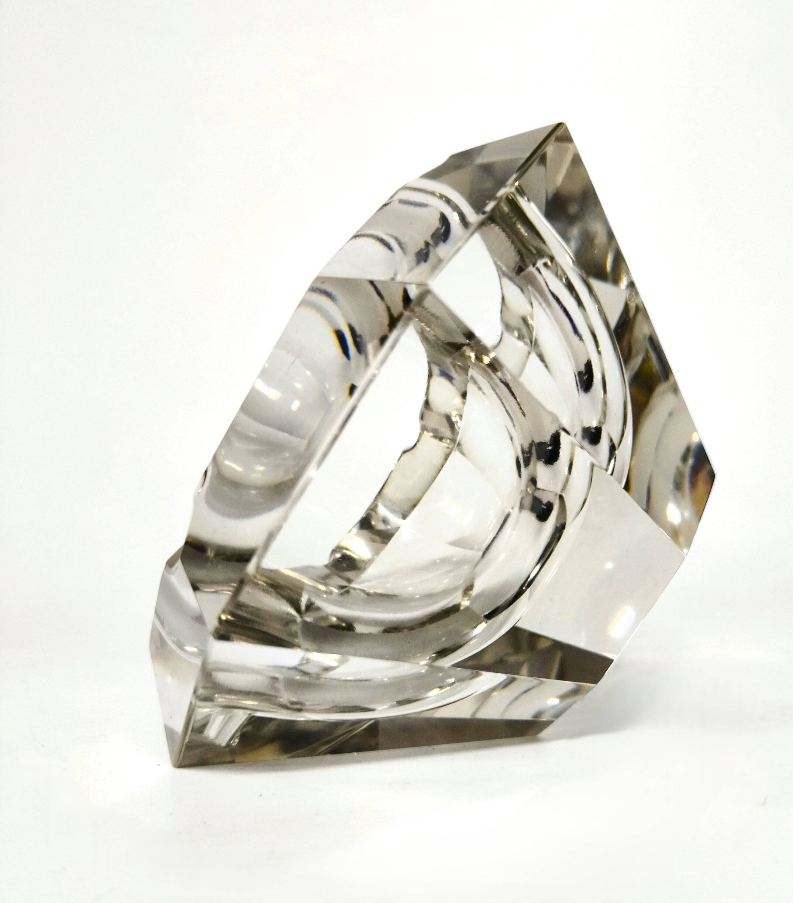 Cenicero Murano crystal Flavio Poli años 60