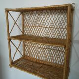 Rattan shelf