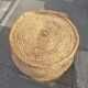 Vintage rattan grain basket