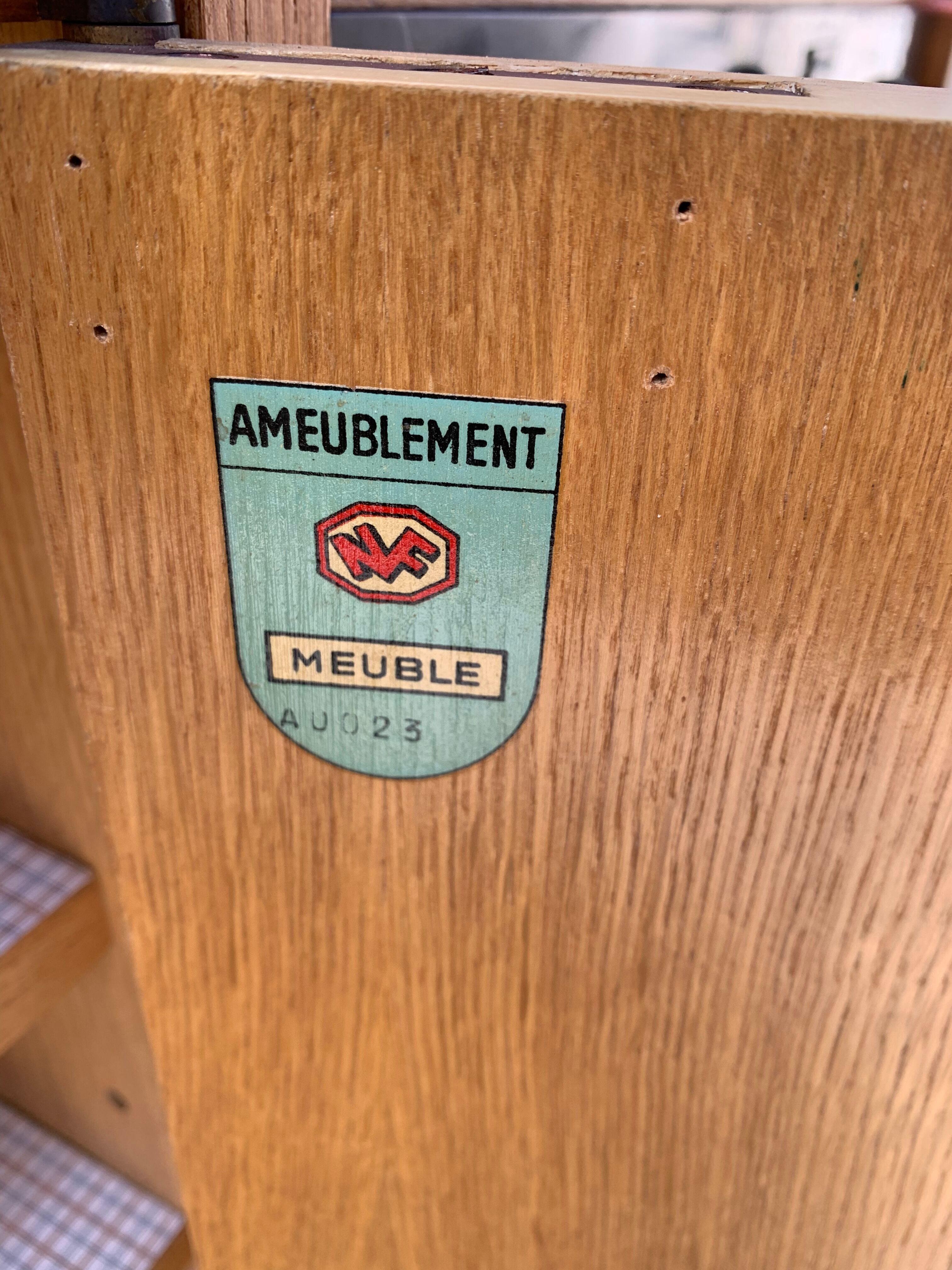 Vintage ash sideboard from the 1950s