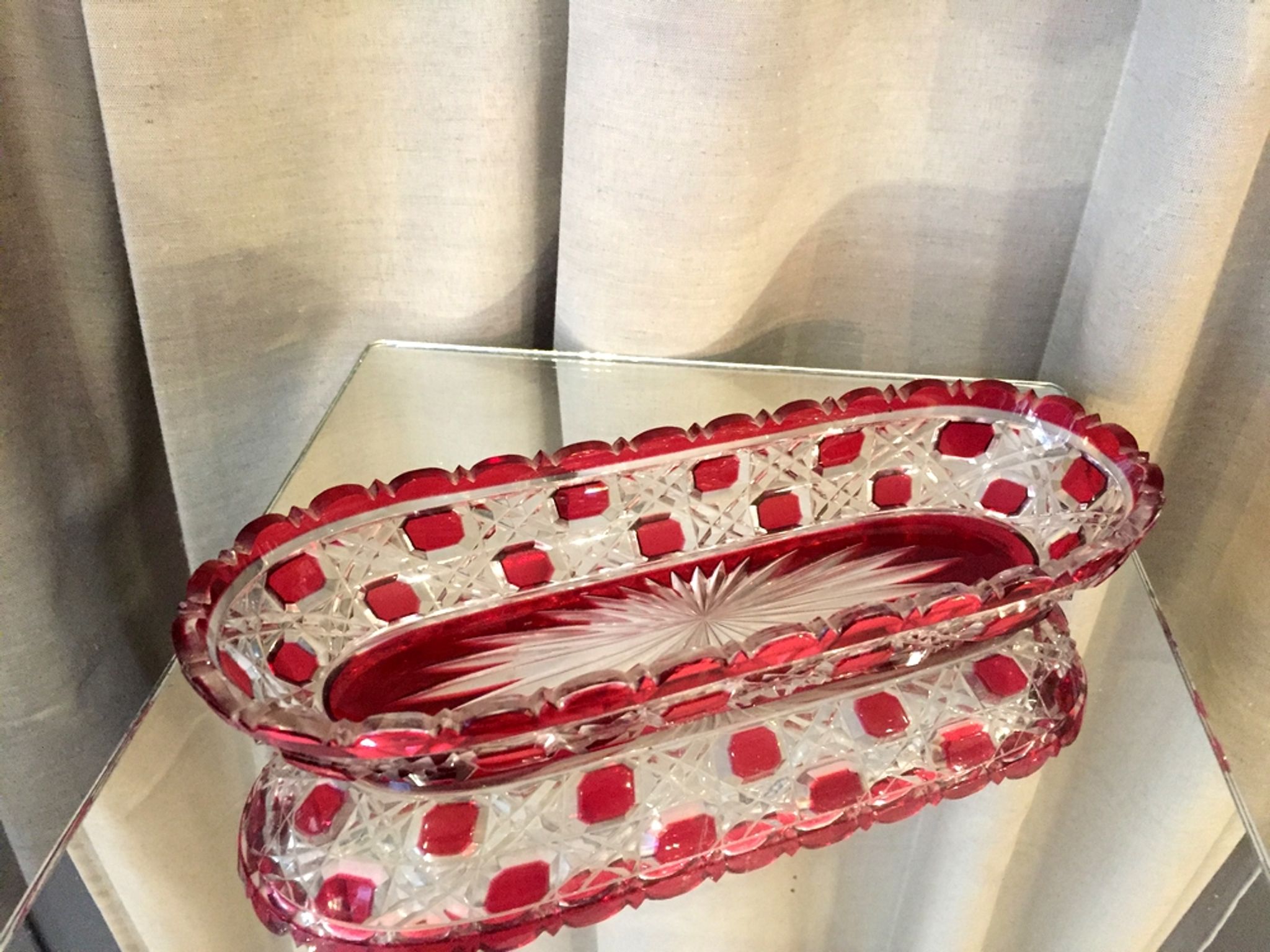Comb door toothbrush holder empty bohemian glass pocket