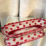 Comb door toothbrush holder empty bohemian glass pocket