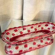Comb door toothbrush holder empty bohemian glass pocket
