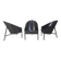 Ensemble de 3 chaises vintage Pratfall par Philippe Starck pour Driade, 1982