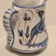 Moustier milk pot decorating blue birds