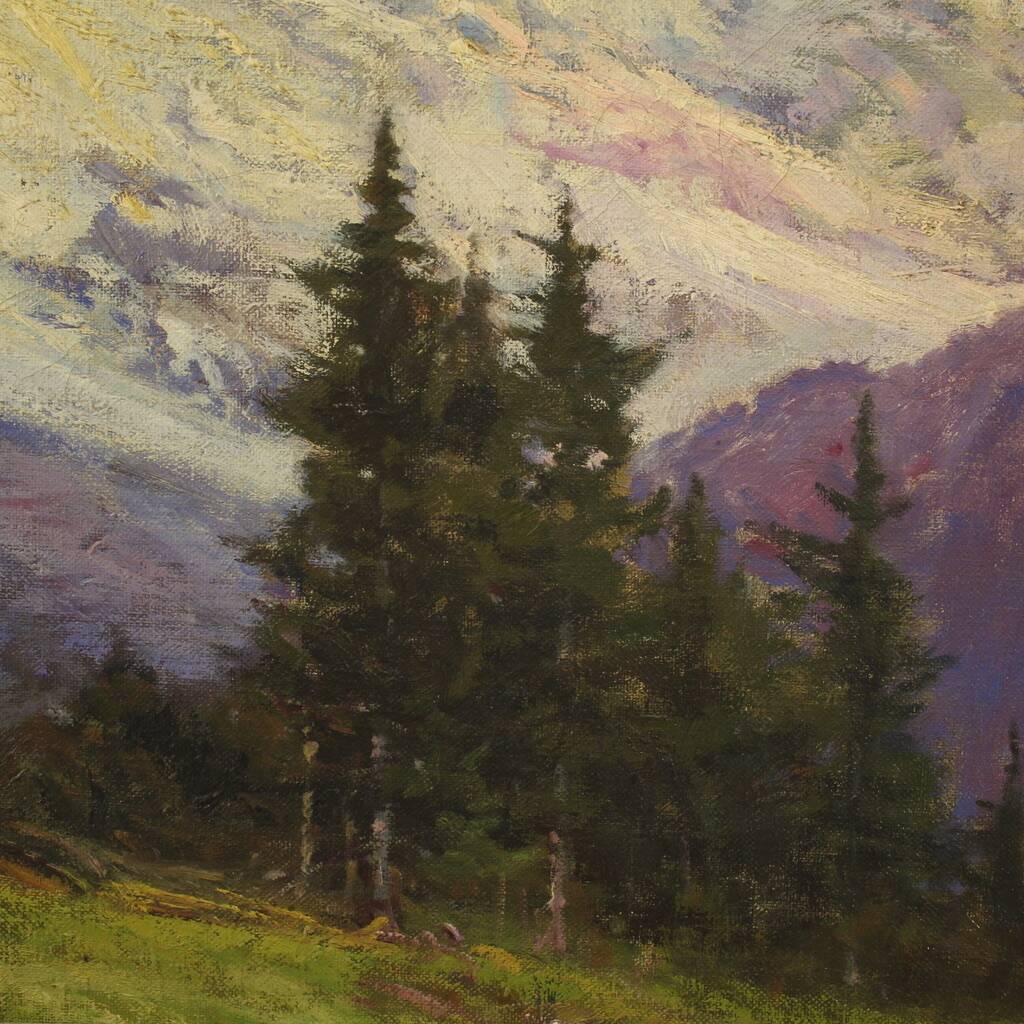 Landscape signed Bentivoglio from the first half of the 20th century
