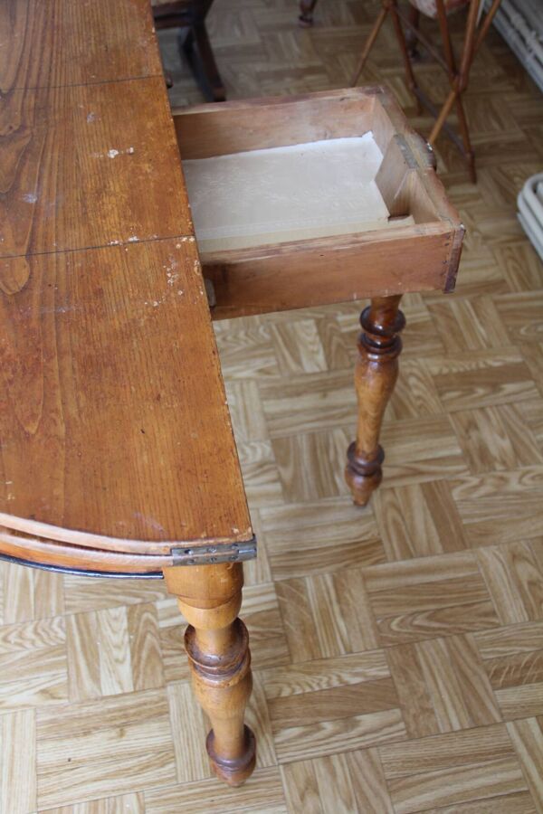 Table demi-lune Louis-Philippe