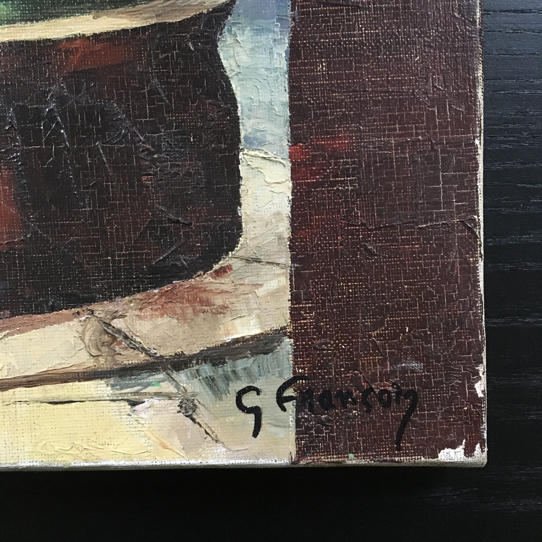 Painting Provencal village