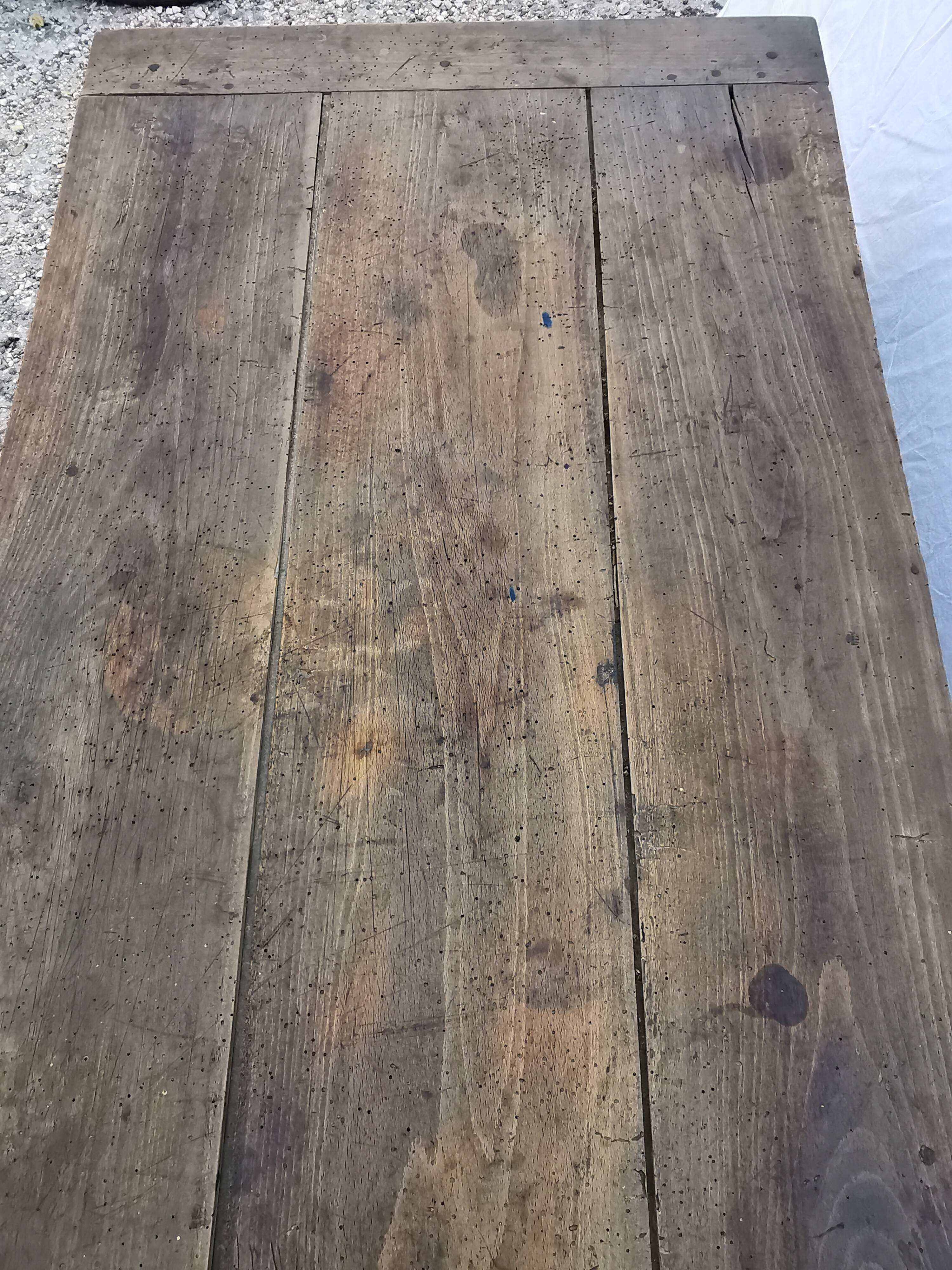 Old vintage wooden desk