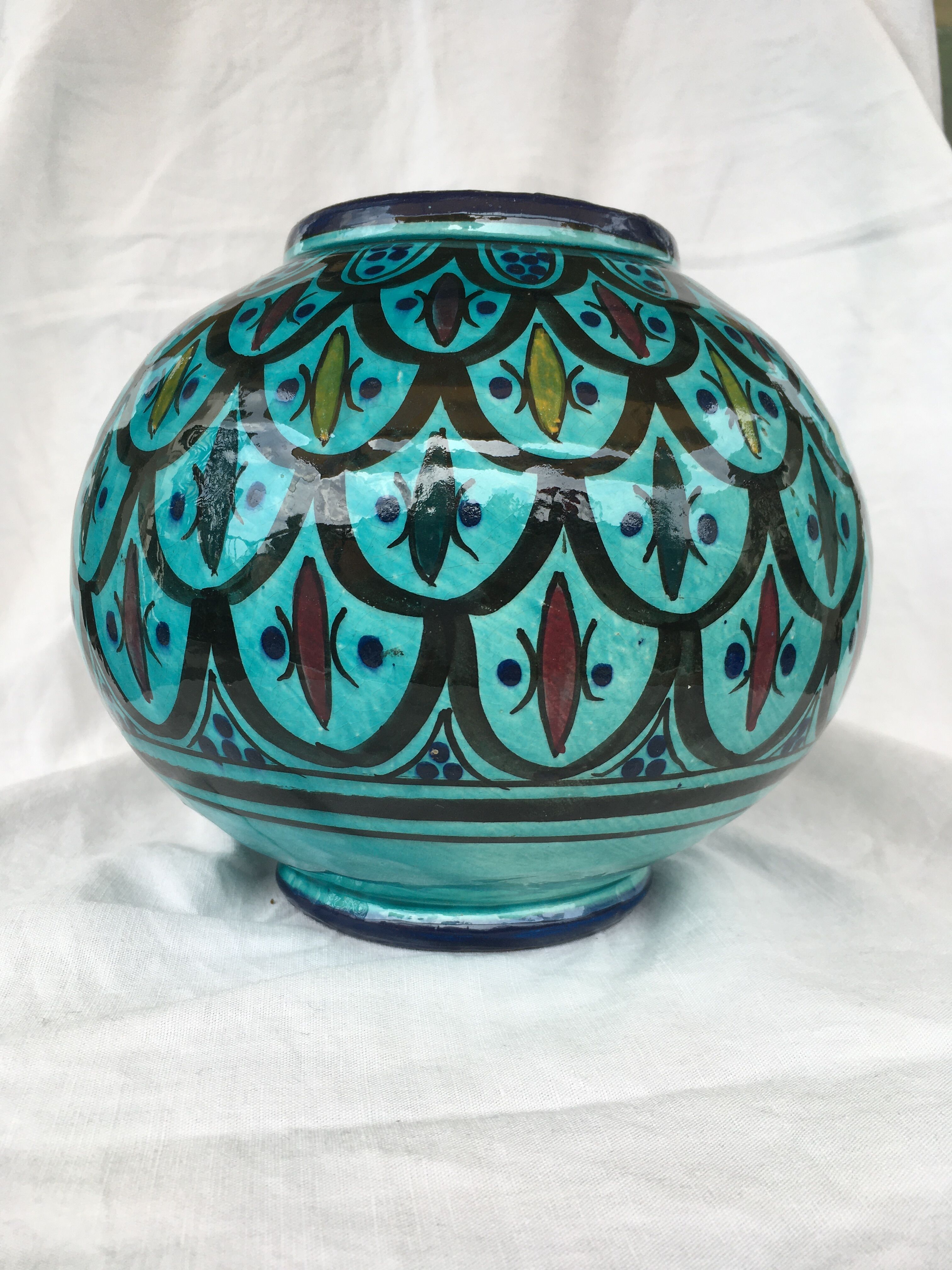 Moroccan ceramic vase