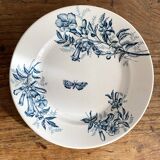 Badonviller ironstone dessert plates "Virginia Jasmine"
