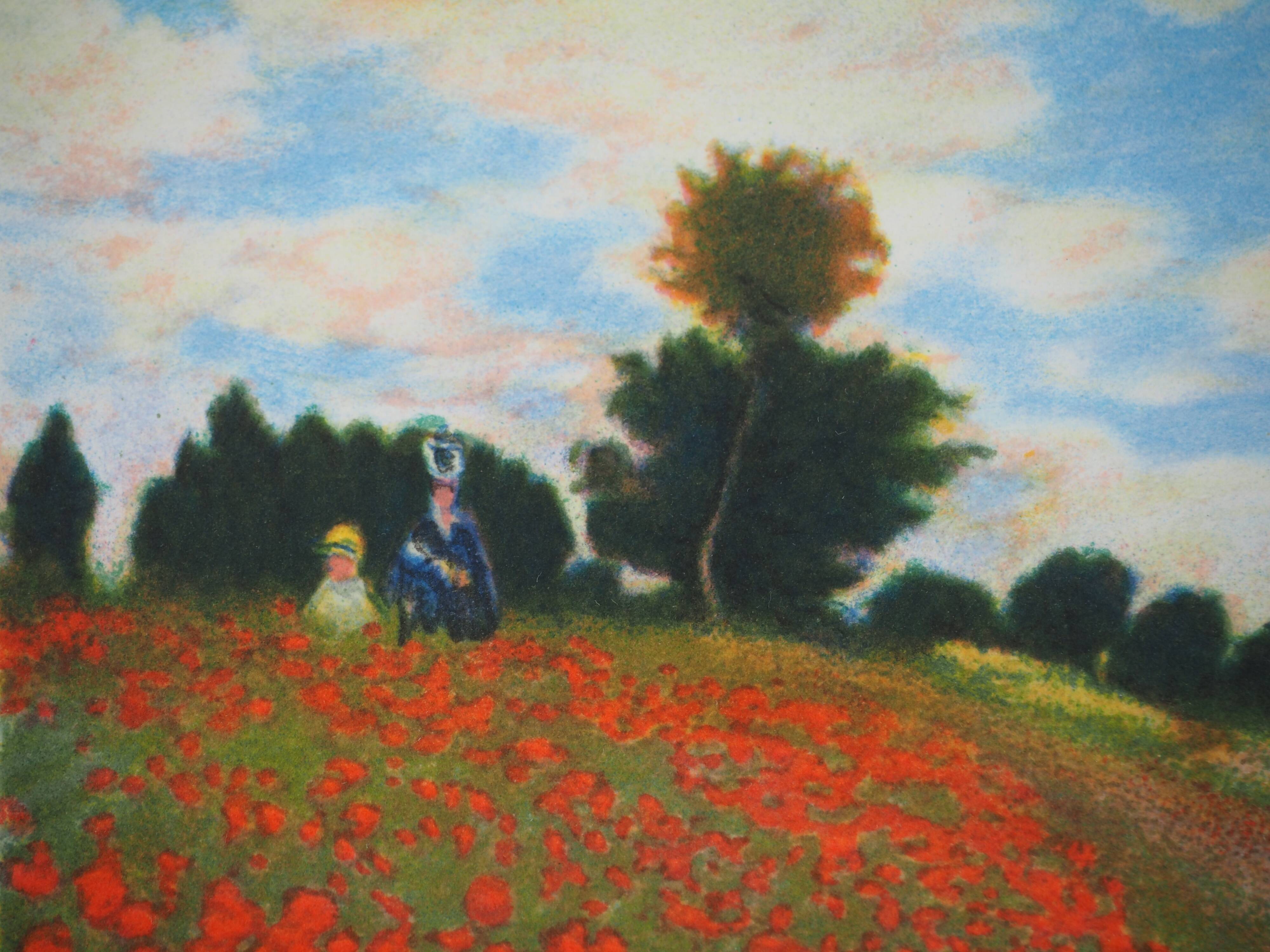 Claude Monet: Poppy Field, signed lithograph