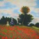 Claude Monet: Poppy Field, signed lithograph