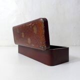 Antique orientalist art nouveau lacquered wooden box