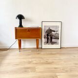 Scandinavian teak nightstand bedside table