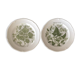 Set of 2 Glen plates with botanical decor