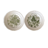 Set of 2 Glen plates with botanical decor