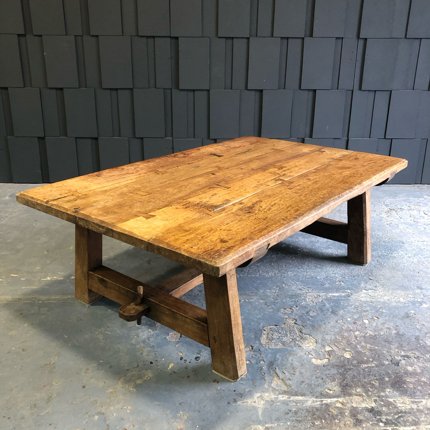 19th century wooden coffee table