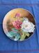 Plate with iron rose motifs, hb, Choisy le roi art deco