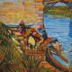 Vincent Van Gogh: The Langlois Bridge, signed lithograph