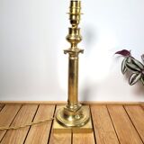 Golden brass candlestick lamp foot
