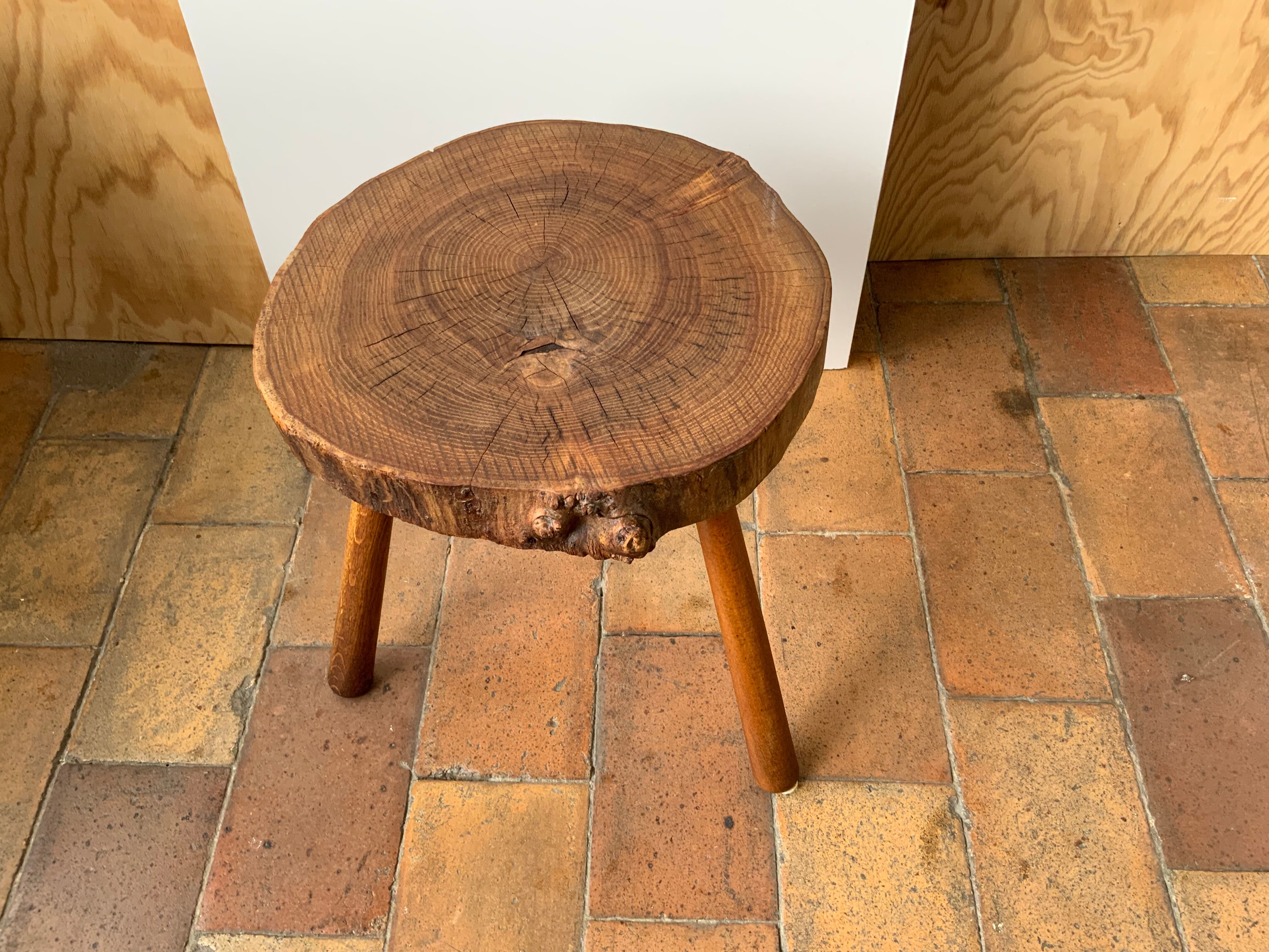 Brutalist tri-pod stool